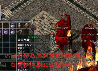 ��Ѫ����˽��ʢ��������ҹ��ԣ���ο���ˢBOSS����װ��