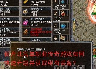 �¿�������ְҵ������Ϸ��ο�����������ȡϡ��װ����