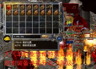 ������ְҵ������Ϸ��ο���ˢװ��������ս���ȼ���