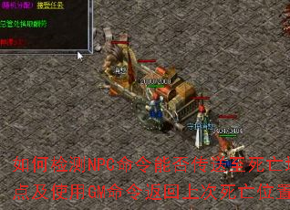 ��μ��NPC�����ܷ����������ص㼰ʹ��GM������ϴ�����λ�ã�