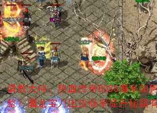 请教大神:热血传奇BOSS爆率如何调整?屠龙宝刀出货概率提升秘籍有哪些? 请教大神:热血传奇BOSS爆率如何调整?屠龙宝刀出货概率提升秘籍有哪些?