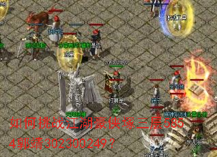 如何挑战江湖豪侠塚三层5854郭靖302300249? 如何挑战江湖豪侠塚三层5854郭靖302300249?