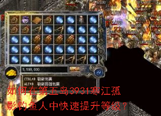 如何在第五岛3931寒江孤影钓鱼人中快速提升等级? 如何在第五岛3931寒江孤影钓鱼人中快速提升等级?