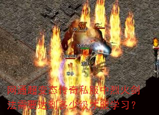 网通超变态传奇私服中烈火剑法需要达到多少级才能学习? 网通超变态传奇私服中烈火剑法需要达到多少级才能学习?