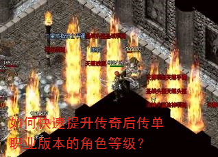 如何快速提升传奇后传单职业版本的角色等级? 如何快速提升传奇后传单职业版本的角色等级?