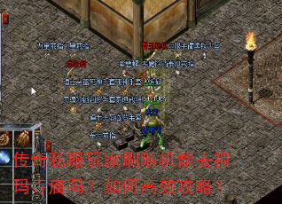 传奇私服玩家刷随机能去祖玛寺庙吗?如何高效攻略? 传奇私服玩家刷随机能去祖玛寺庙吗?如何高效攻略?