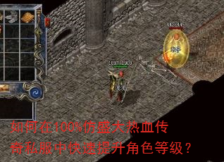 如何在100%仿盛大热血传奇私服中快速提升角色等级? 如何在100%仿盛大热血传奇私服中快速提升角色等级?