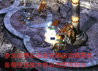 参加联想私服发布网活动需要具备哪些技能才能自动使用药水 参加联想私服发布网活动需要具备哪些技能才能自动使用药水