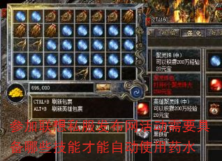 参加联想私服发布网活动需要具备哪些技能才能自动使用药水 参加联想私服发布网活动需要具备哪些技能才能自动使用药水