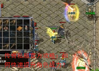 传奇私服官方攻略:如何快速提升角色战力? 传奇私服官方攻略:如何快速提升角色战力?