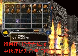 如何在117传奇私服中快速提升角色等级? 如何在117传奇私服中快速提升角色等级?