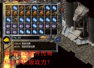 如何快速提升传奇私服手机版战力? 如何快速提升传奇私服手机版战力?